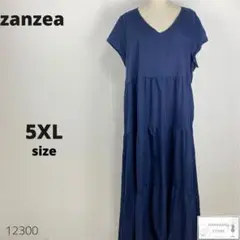 美品 zanzea ロングティアードワンピース 大きいサイズ 5XL