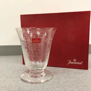 J310-CH10-302 Baccarat バカラ クリスタル ミケランジェロ アラベスク文様 フラワーベース 花瓶 箱あり