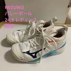 Mizuno バレーボールシューズ ホワイト24,5