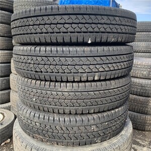 ★送料無料★ 155/80R14 88/86N LT 2022年製 8分山 ブリヂストン BLIZZAK VL1 4本/中古スタッドレスタイヤ(冬タイヤ) サクシード N8304_E1