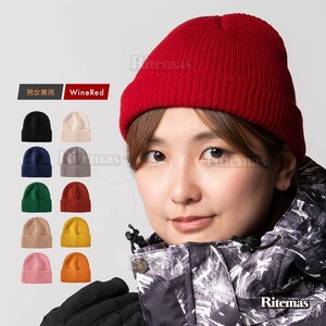 ニットキャップ ニット帽 帽子 キャップ スノーボード スキー ビーニー メンズ レディース アウトドア 雪山 登山 防寒 冬用品 無地 赤