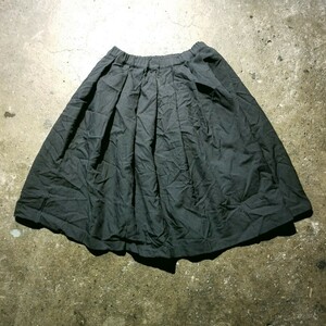 BLACK COMME des GARCONS 11AW ポリ縮プリーツスカート 2011AW AD2011 ブラックコムデギャルソン