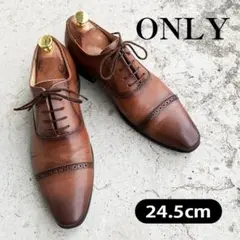 【 ONLY 】オンリー　24.5cm ビジネスシューズ　革靴　レザーシューズ