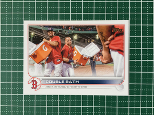 ★TOPPS MLB 2022 SERIES 1 #229 DOUBLE BATH／XANDER BOGAERTS／CHRISTIAN VAZQUEZ［BOSTON RED SOX］ベースカード「CC」★