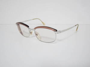 01◆貴重　MOREL　FRAME FRANCE　G.F 14K　金張り　モレル　ブリッジ刻印　ブロータイプ　ビンテージ　眼鏡　程度良品