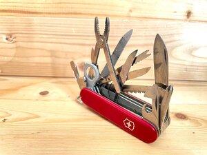 ■ Victorinox ビクトリノックス スイスチャンプ キャンプ用品 BBQ 登山 万能ナイフ ツールナイフ プレイヤー マルチツール ミニサイズ ★