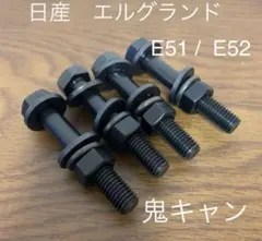 エルグランド　キャンバーボルト　鬼キャン　深リム　ワイトレ　日産　E51 E52