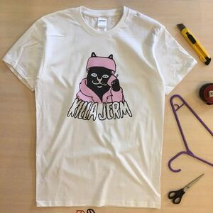 RIPNDIP Tシャツ killa jerm tee 半袖　Rip N Dip スケーター ストリート ホワイト Sサイズ リップンディップ