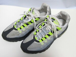 ◆NIKE ナイキ スニーカー AIRMAX95 NO-SEW エアマックス イエローグラデ ノーソー 蛍光　25.5cm 511306-040◆