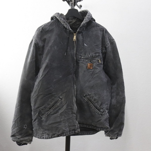 r242 2000年代製 carhartt カーハート シエラジャケット■00s 表記Lサイズ ブラック 黒 BLK ダック パーカー アメカジ 古着 古着卸 90s 80s