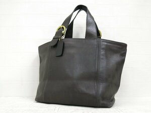 ◆美品◆COACH オールド コーチ◆4133◆カーフ レザー 本革◆ハンド バッグ◆チャコールグレー ゴールド金具◆ヴィンテージ◆A5381