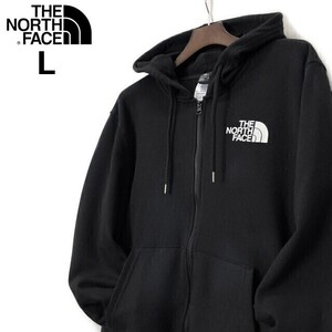 1円～!売切!【正規新品】THE NORTH FACE◆HALF DOME FULLZIP フルジップ パーカー US限定 裏起毛 男女兼用 アウトドア(L)黒 181130-38