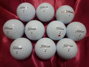 2023年モデル 10個セット プロ PRO V1 #1 1番 Titleist タイトリスト ローナンバー ホワイト ロストボール ゴルフボール 10球