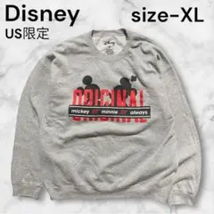 【US限定】ディズニーDisney Mickey &Minnieスウェット XL