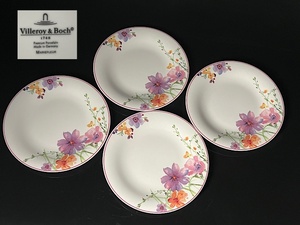 【瑞】ビレロイ&ボッホ villeroy&boch Botanica　MARIEFLEUR　プレート４枚