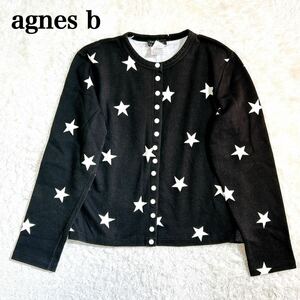 agnes b アニエスべー LOLITA カーディガン ジャケット M 星 レディース C52427-29