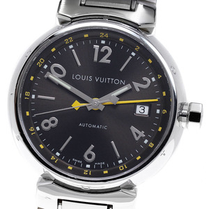 ルイ・ヴィトン LOUIS VUITTON Q1131 タンブール GMT デイト 自動巻き メンズ _826959