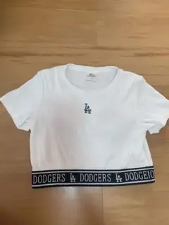 LA DODGERS クロップドTシャツ 白