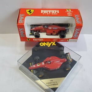 ONYX オニキス（ビテスグループ） 1/43「Ferrari F1 87.88 C」と「Ferrari 412 T1」 ゲルハルト ベルガー 2台セット 新品未使用 354