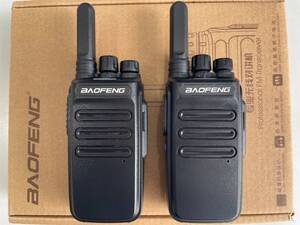 [2台セット] 老舗 Baofeng UV-12Mini 最大5W UHF トランシーバー イヤホンマイク USBチャージャー付で災害の備えに 操作かんたん 無線機