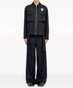 【未使用】24SS JIL SANDER(ジルサンダー) ウール ジップ ブルゾン 44 ネイビー JILSANDER ジップアップ シャツ ジャケット アーカイブ