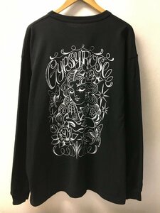 ◆BEAMS-T ビームス 23aw SARASA YANAGI TATTO タトゥー Long Sleeve T-shirt ロンT 長袖 Tシャツ 黒 サイズL 美品　刺青