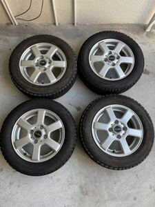 ブリヂストン タイヤホイール GIRO 13インチ 13x4.50B 4本セット 155/65R13 BLIZZAK VRX