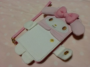 iPhone6 専用 マイメロディ 2つ折り手帳型ケース (ストラップ付) 507 My Melody Hello Kitty sanrio Japan 