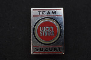 ◎ SUZUKI ピンバッジ TEAM LUCKY STRIKE W15㎜ rcitys moto GP スズキ RGV250RGV-Γ500RGV-Γ250RGV-γ500GSX1300r隼1100sカタナR1000