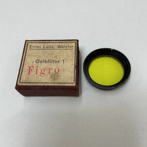 現状品/返品不可 Leica Leitz Gelbfilter 1 Figro フィルター #j01673 j1