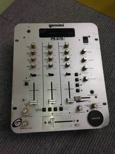 M952 棚9 ジャンク品　gemini　PS-676i　STEREO MIXER　ステレオミキサー　DJミキサー　DJ機材　ジェミナイ　11/15