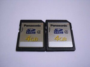 Panasonic　SDHCカード　4GB　2枚セット