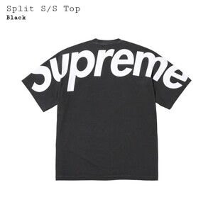 国内正規品　新品未使用　Supreme　Split　S/S Top XXL black シュプリーム　スプリット　Tシャツ　ブラック　黒