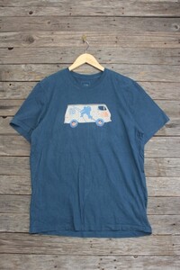 ノースフェイス Tシャツ [Pack CLIMB&SKI] 紺 表L