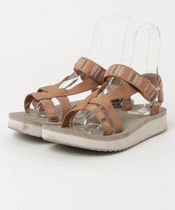 「Teva」 フラットサンダル 23cm ブラウン レディース