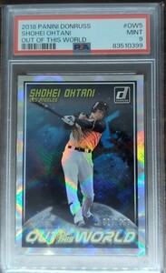 PSA9 2018 PANINI DONRUSS OUT OF THIS WORLD 027/999 大谷翔平