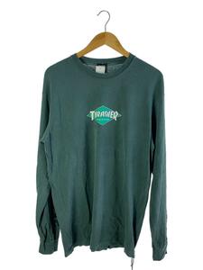 THRASHER◆長袖Tシャツ/タグ付/23SS/WIND AND SEAコラボL/コットン/グリーン