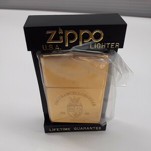 未使用 Zippo ジッポーライター CG62 USS CHANCELLORSVILLE チャンセラーズビル アメリカ海軍 ゴールド エ