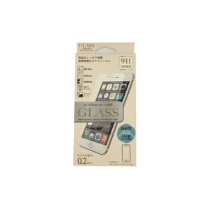 E-SELECT iPhone6/6S用保護ガラスフィルム　厚み0.2ミリ　日本製ガラス ES-I6GLS02CL