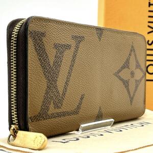 最高級◆未使用級◆LOUIS VUITTON ルイヴィトン ジッピーウォレット ジャイアント モノグラム リバース 長財布 ロングウォレット