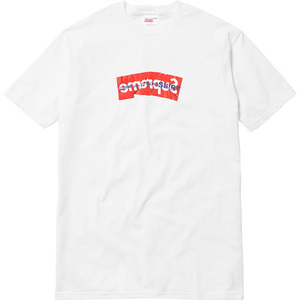 Supreme × Comme des Garcons SHIRT 17SS Week8 Box Logo Tee White Small オンライン購入 国内正規 ボックス ロゴ Tシャツ 白 赤 Sサイズ