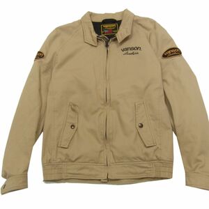 ◇VANSON コットン ライディングジャケット スイングトップ風 ライダース バンソン ツーリング バイク メンズ 人気モデル 1円スタート