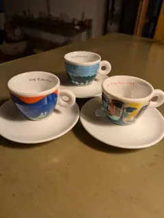 illy アートコレクション　エスプレッソカップ＆ソーサー　3客　ドイツ