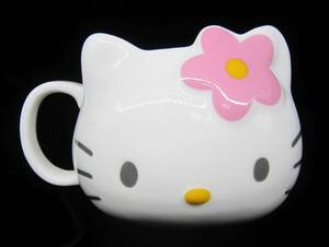 サンリオ（SANRIO）ハローキティー（Hello Kitty）マグカップ ダイカット フェイス 陶器