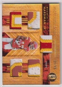 NFL MECOLE HARDMAN JR. Jersey PATCH 2020 PANINI GOLD STANDARD FOOTBALL CHIEFS MOTHER LODE /49枚限定 ジャージ パッチカード チーフス