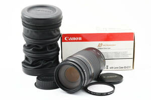 キャノン Canon Ultrasonic EF75-300mm F4-5.6 II with lens case ES-C17 2150806