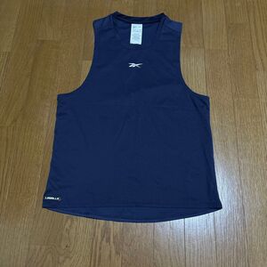 リーボック　レズミルズ　LesMills タンクトップ ランニングシャツ 紺　S