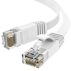 Ankuly LANケーブル 30m 有線 ランケーブル フラットタイプ CAT6準拠 1.5mm厚 フラットケーブル 隙間用 カテゴリ6(ホワイト)