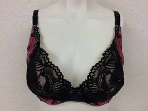 ★美品★マルコ 補正下着 3/4カップ ショートブラジャー E75 カリーユ ブラック 黒 ピンク 大きいサイズ 着痩せ 矯正下着 補整下着 №5