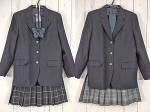 【as1304】東京都 南平高校 女子用学生服 制服 ブレザー+夏服・冬服スカート+リボン+ネクタイ◆i70